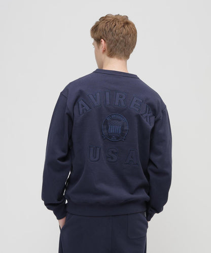 SIGNATURE VARSITY LOGO 圓領衛衣