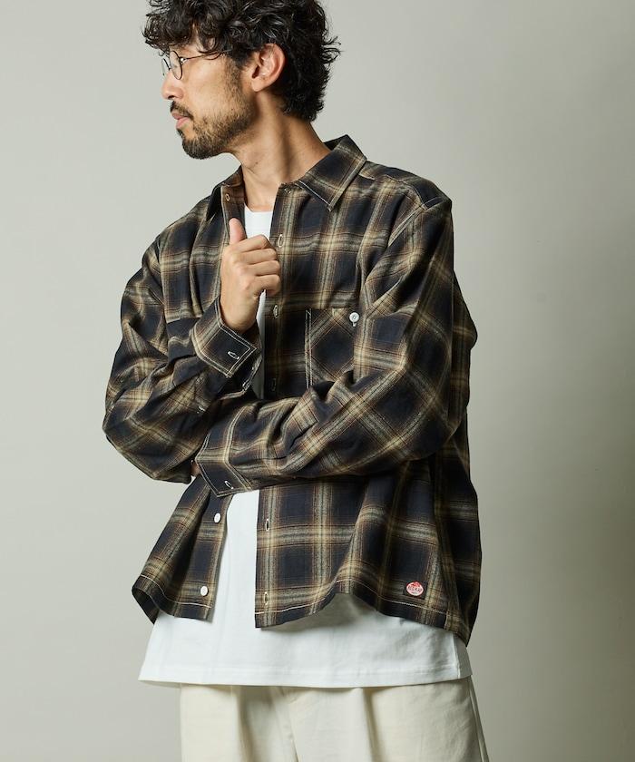 RED KAP × FREAK'S STORE 聯名 短款 法蘭絨 長袖 工裝襯衫