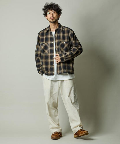 RED KAP × FREAK'S STORE 聯名 短款 法蘭絨 長袖 工裝襯衫