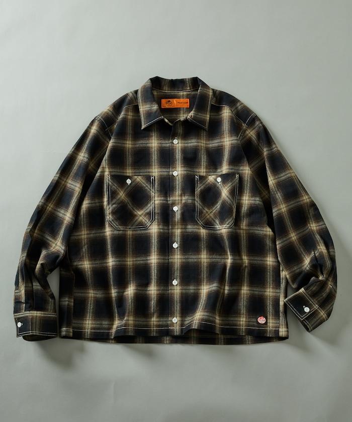 RED KAP × FREAK'S STORE 聯名 短款 法蘭絨 長袖 工裝襯衫
