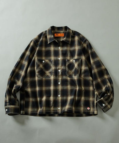 RED KAP × FREAK'S STORE 聯名 短款 法蘭絨 長袖 工裝襯衫