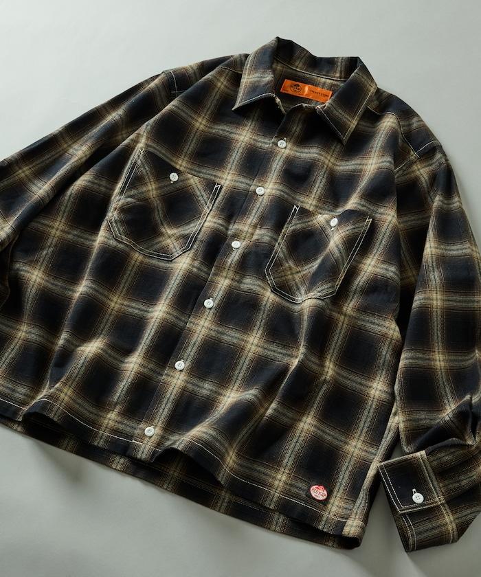 RED KAP × FREAK'S STORE 聯名 短款 法蘭絨 長袖 工裝襯衫
