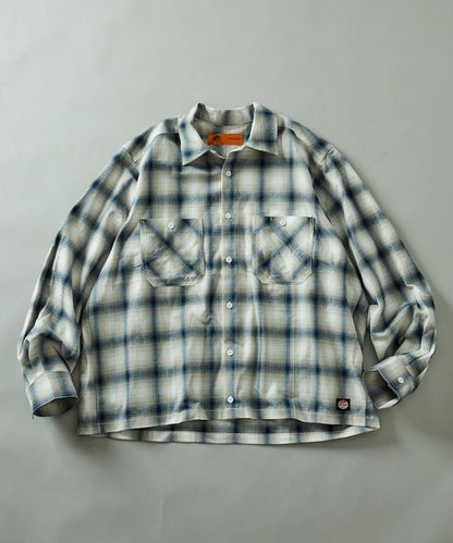 RED KAP × FREAK'S STORE 聯名 短款 法蘭絨 長袖 工裝襯衫