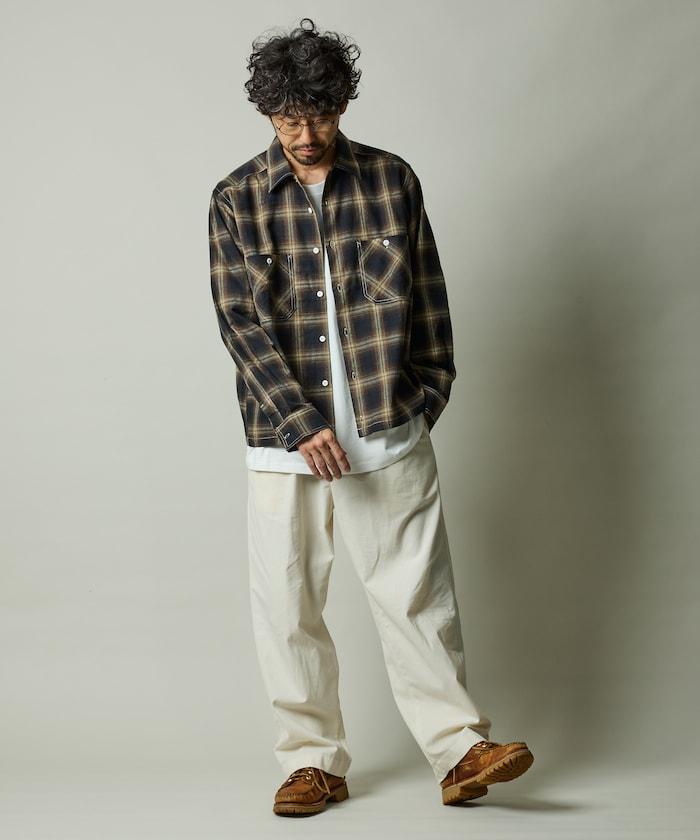 RED KAP × FREAK'S STORE 聯名 短款 法蘭絨 長袖 工裝襯衫
