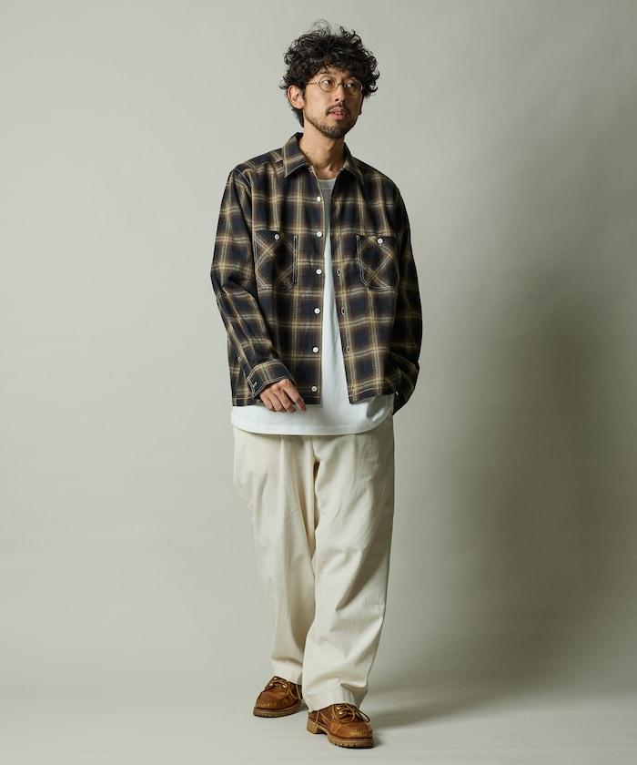 RED KAP × FREAK'S STORE 聯名 短款 法蘭絨 長袖 工裝襯衫