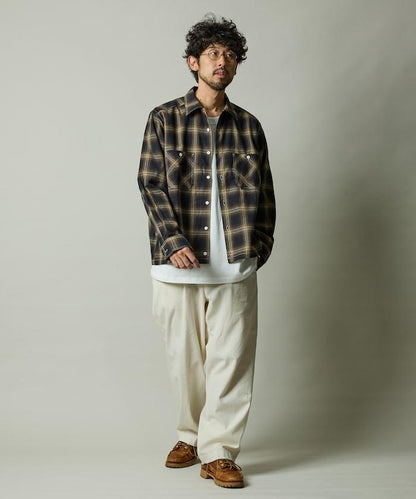 RED KAP × FREAK'S STORE 聯名 短款 法蘭絨 長袖 工裝襯衫