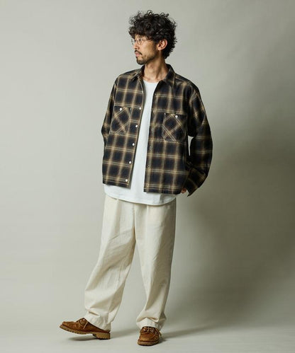 RED KAP × FREAK'S STORE 聯名 短款 法蘭絨 長袖 工裝襯衫