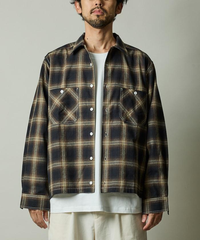 RED KAP × FREAK'S STORE 聯名 短款 法蘭絨 長袖 工裝襯衫