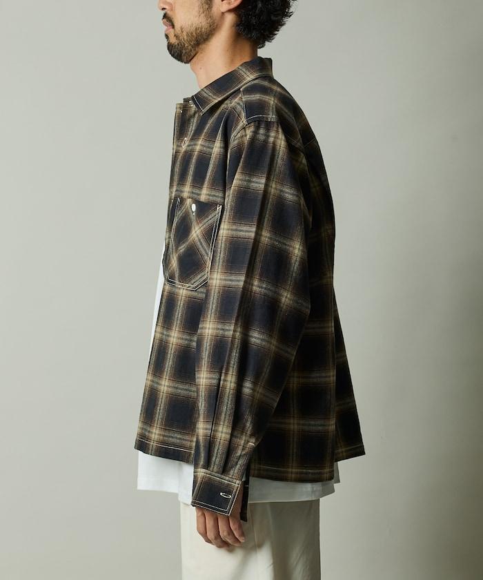 RED KAP × FREAK'S STORE 聯名 短款 法蘭絨 長袖 工裝襯衫