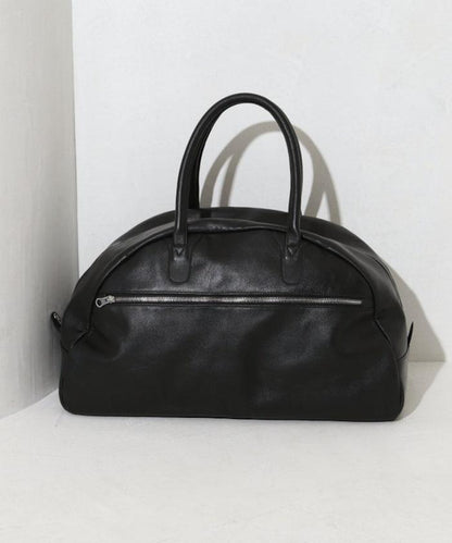 Big Leather Boston bag  / 牛皮 潑水皮革 波士頓包