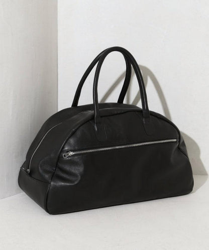 Big Leather Boston bag  / 牛皮 潑水皮革 波士頓包