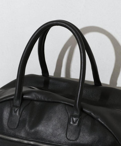 Big Leather Boston bag  / 牛皮 潑水皮革 波士頓包