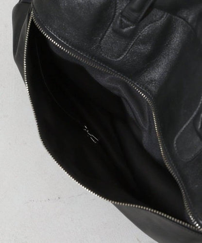 Big Leather Boston bag  / 牛皮 潑水皮革 波士頓包