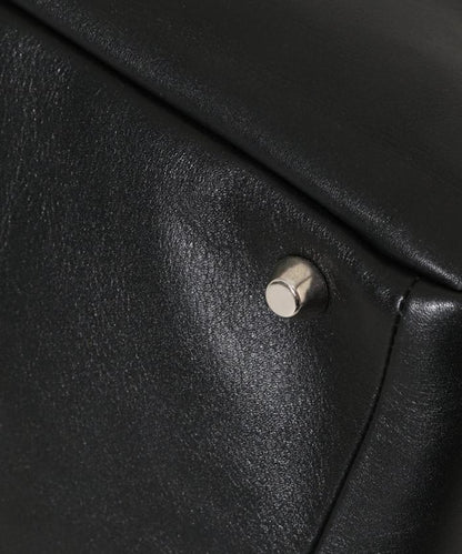 Big Leather Boston bag  / 牛皮 潑水皮革 波士頓包