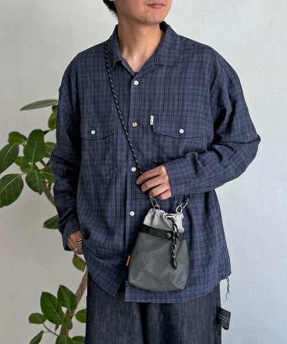 透明長袖開襟襯衫