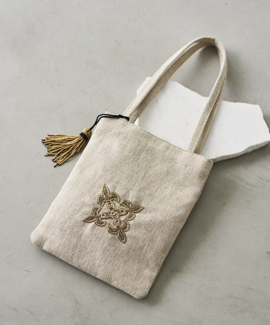 刺繡迷你托特包
