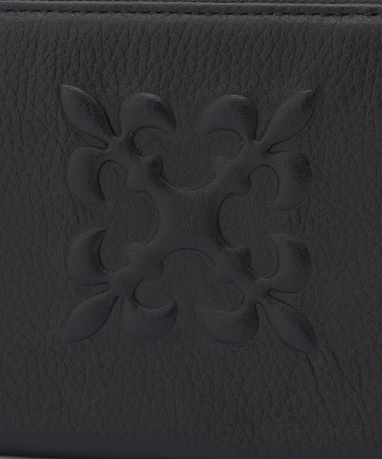 壓花Monogram圖案拉鍊錢包