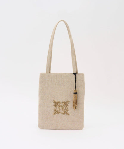 刺繡迷你托特包