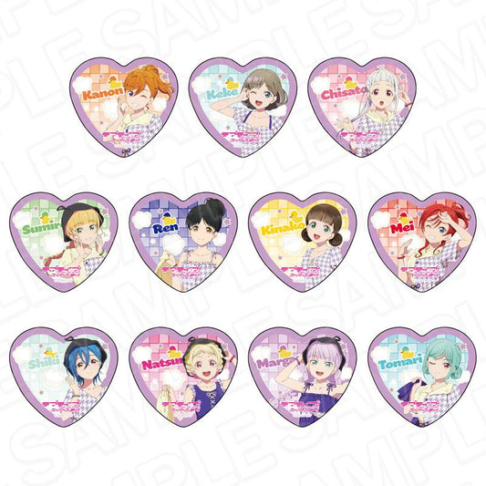 ラブライブ!スーパースター!!（LoveLive! Superstar!!） 心形徽章 桑拿ver. 【OPP／11個裝】【整套】