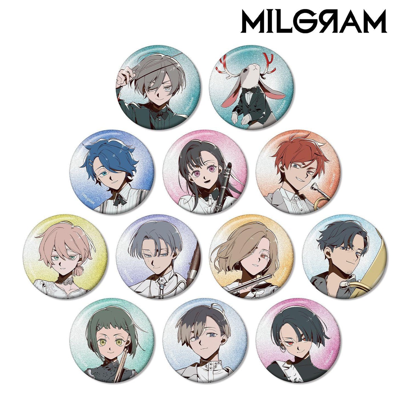 《MILGRAM》 しづさん插畫管弦樂團版 閃光徽章 12個裝整盒