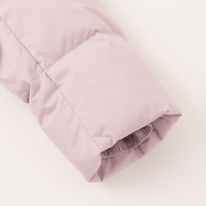 【商品】 潑水防汙可機洗 仿皮草連帽修身長款羽絨服