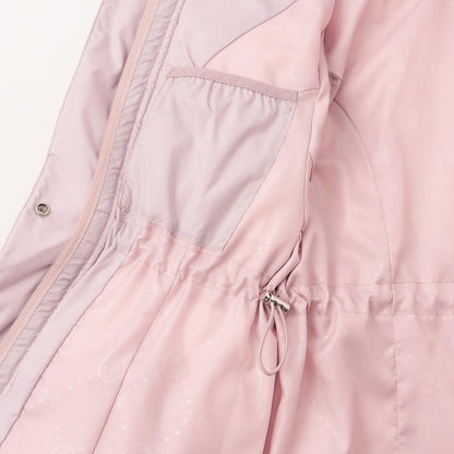 【商品】 潑水防汙可機洗 仿皮草連帽修身長款羽絨服