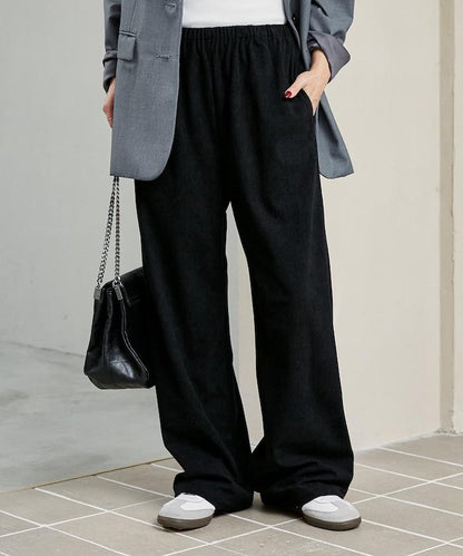 彈力燈芯絨 休閒長褲