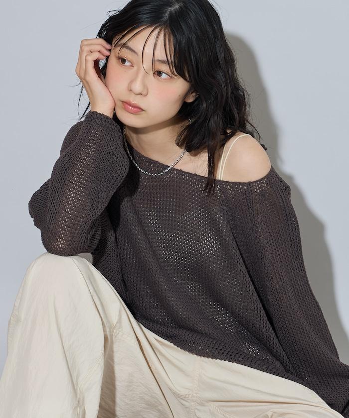 寬鬆針織套頭衫