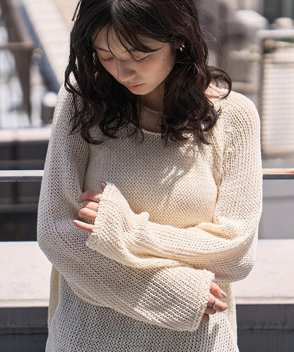 寬鬆針織套頭衫