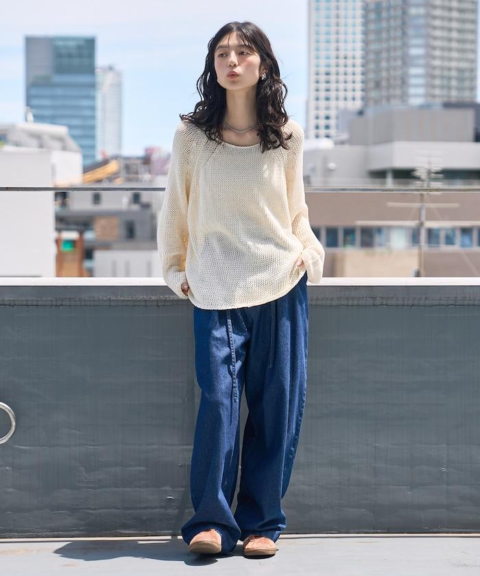 寬鬆針織套頭衫