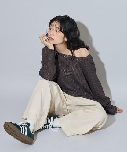寬鬆針織套頭衫