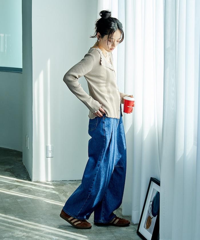 短款蕾絲針織開衫