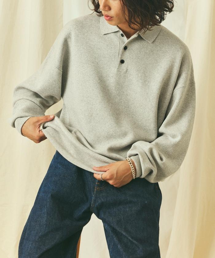 Relax Fit 寬鬆版型 針織POLO衫