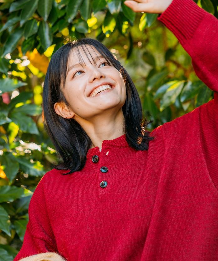 Relax Fit 寬鬆易打理 可水洗亨利領針織衫
