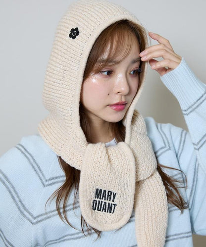 瑪麗官 MARY QUANT 連帽圍巾/巴拉克拉法帽/包頭帽