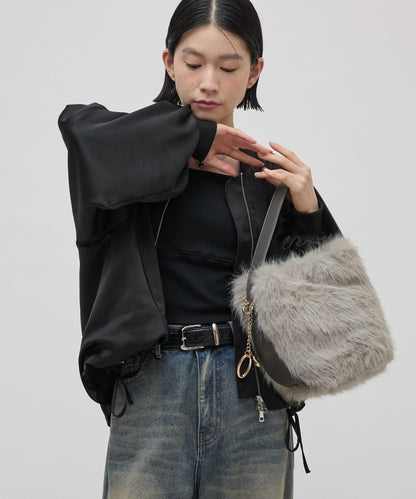 緞面寬鬆夾克 26aw