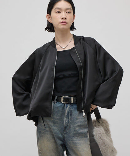 緞面寬鬆夾克 26aw