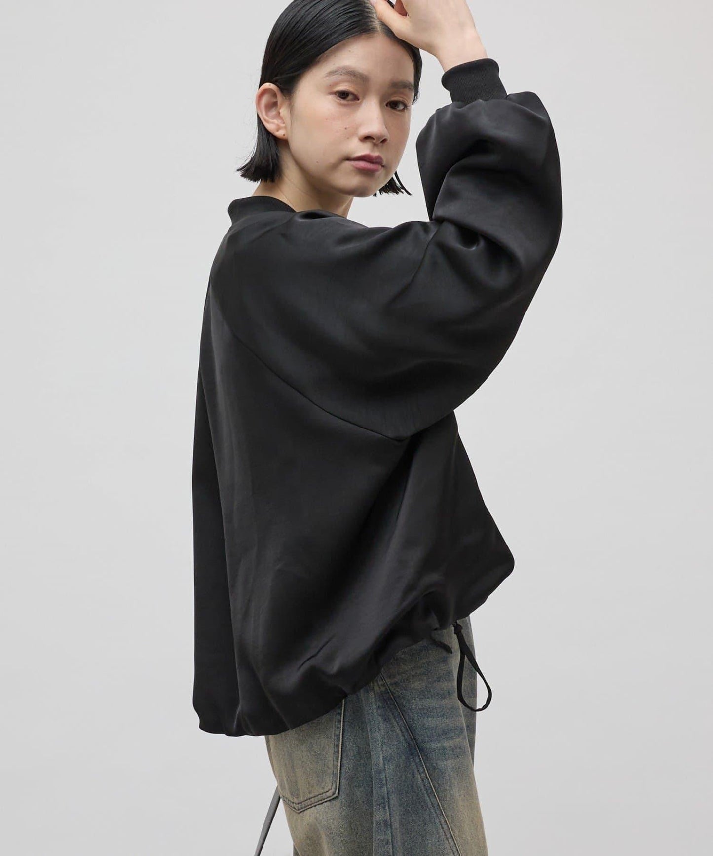 緞面寬鬆夾克 26aw