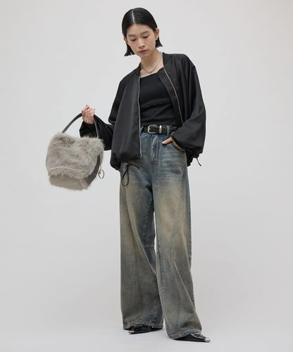 緞面寬鬆夾克 26aw