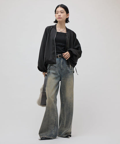 緞面寬鬆夾克 26aw