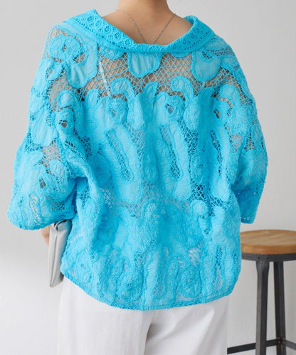 刺繡短袖襯衫