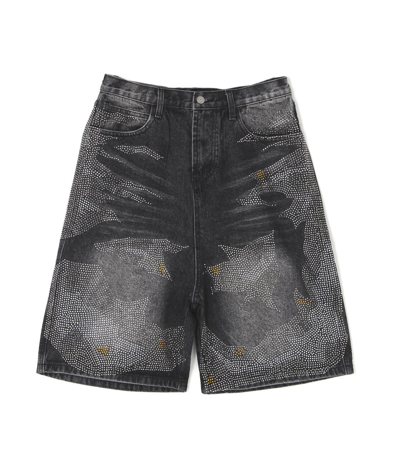 MAVYTH/メヴィス/VOLTAGE GLITTER DENIM SHORTS