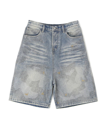 MAVYTH/メヴィス/VOLTAGE GLITTER DENIM SHORTS