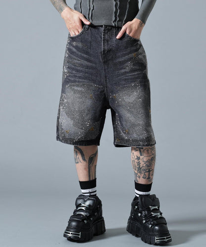 MAVYTH/メヴィス/VOLTAGE GLITTER DENIM SHORTS