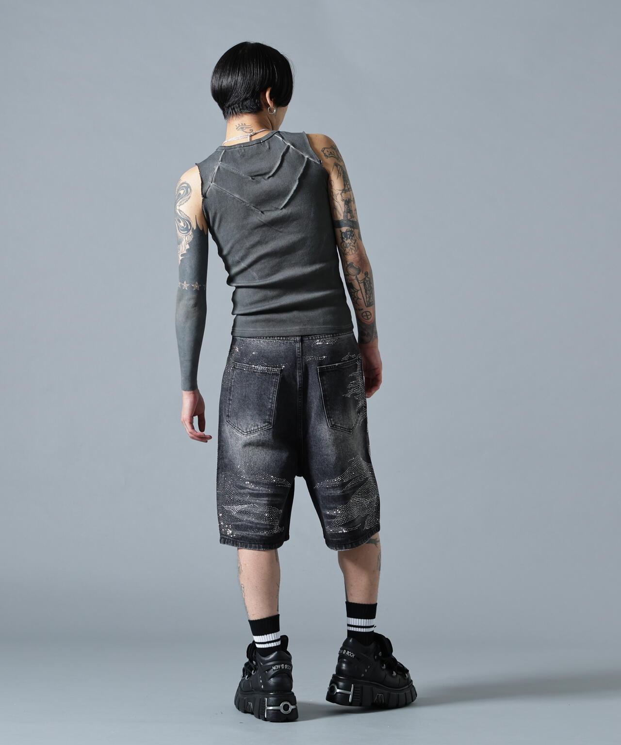 MAVYTH/メヴィス/VOLTAGE GLITTER DENIM SHORTS