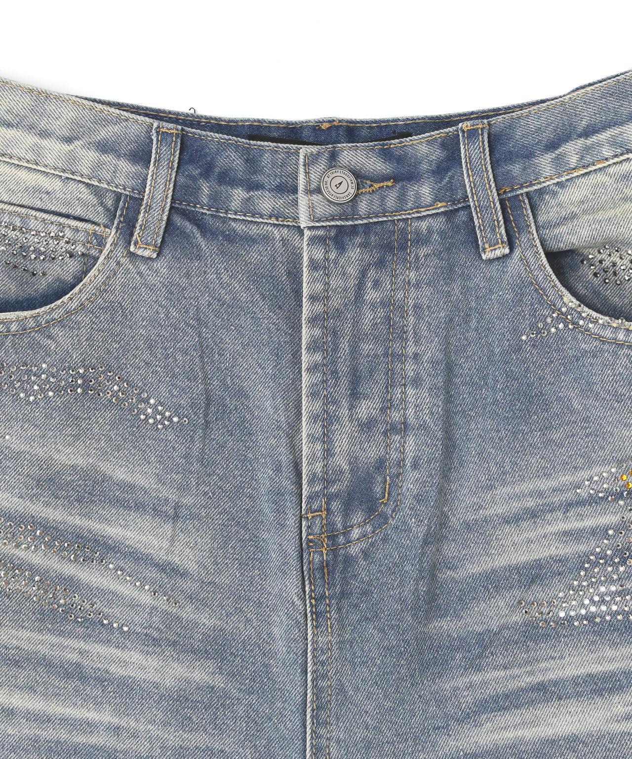 MAVYTH/メヴィス/VOLTAGE GLITTER DENIM SHORTS
