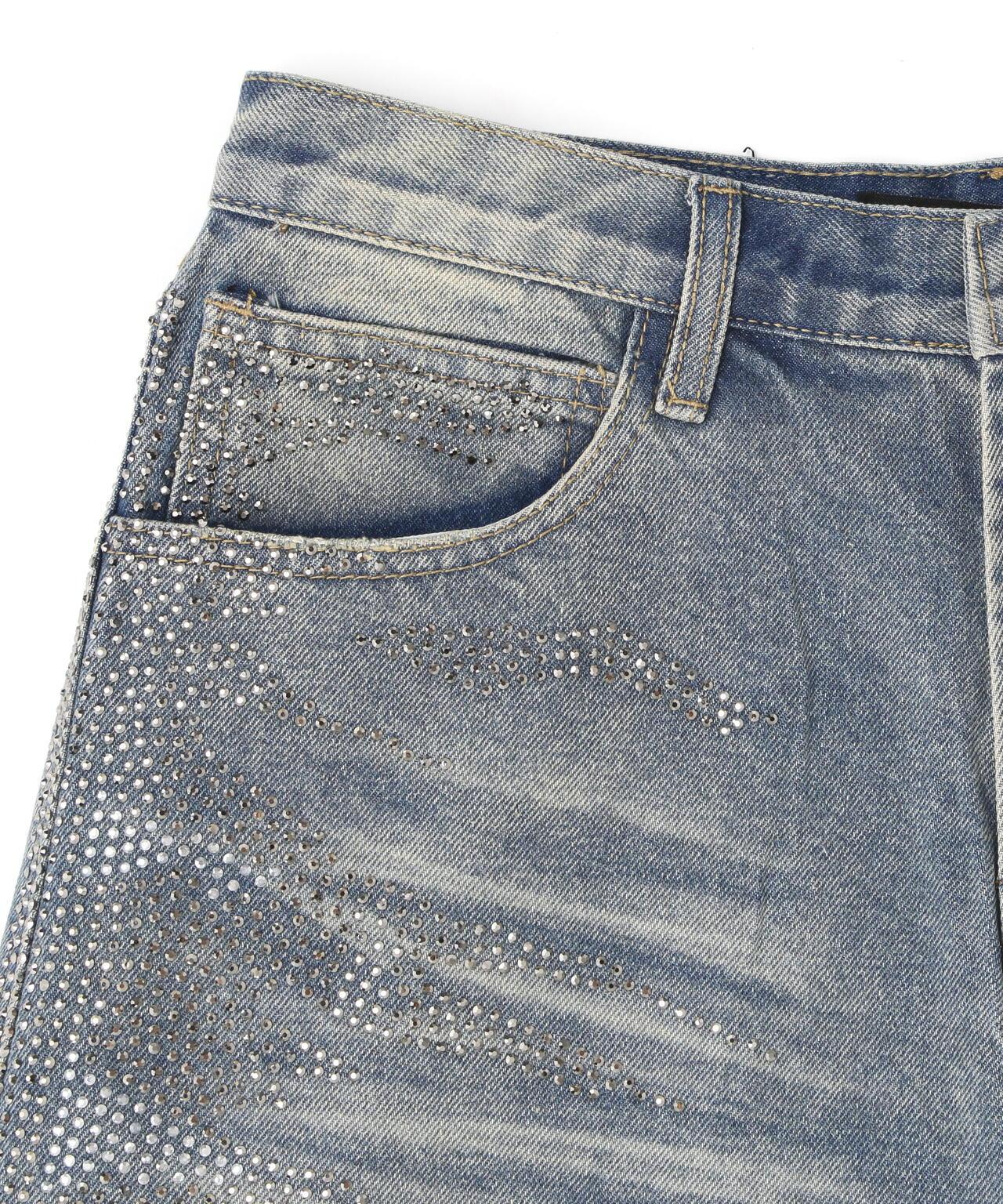 MAVYTH/メヴィス/VOLTAGE GLITTER DENIM SHORTS