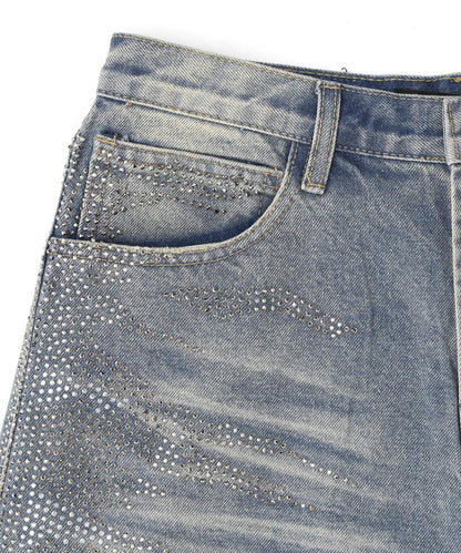 MAVYTH/メヴィス/VOLTAGE GLITTER DENIM SHORTS