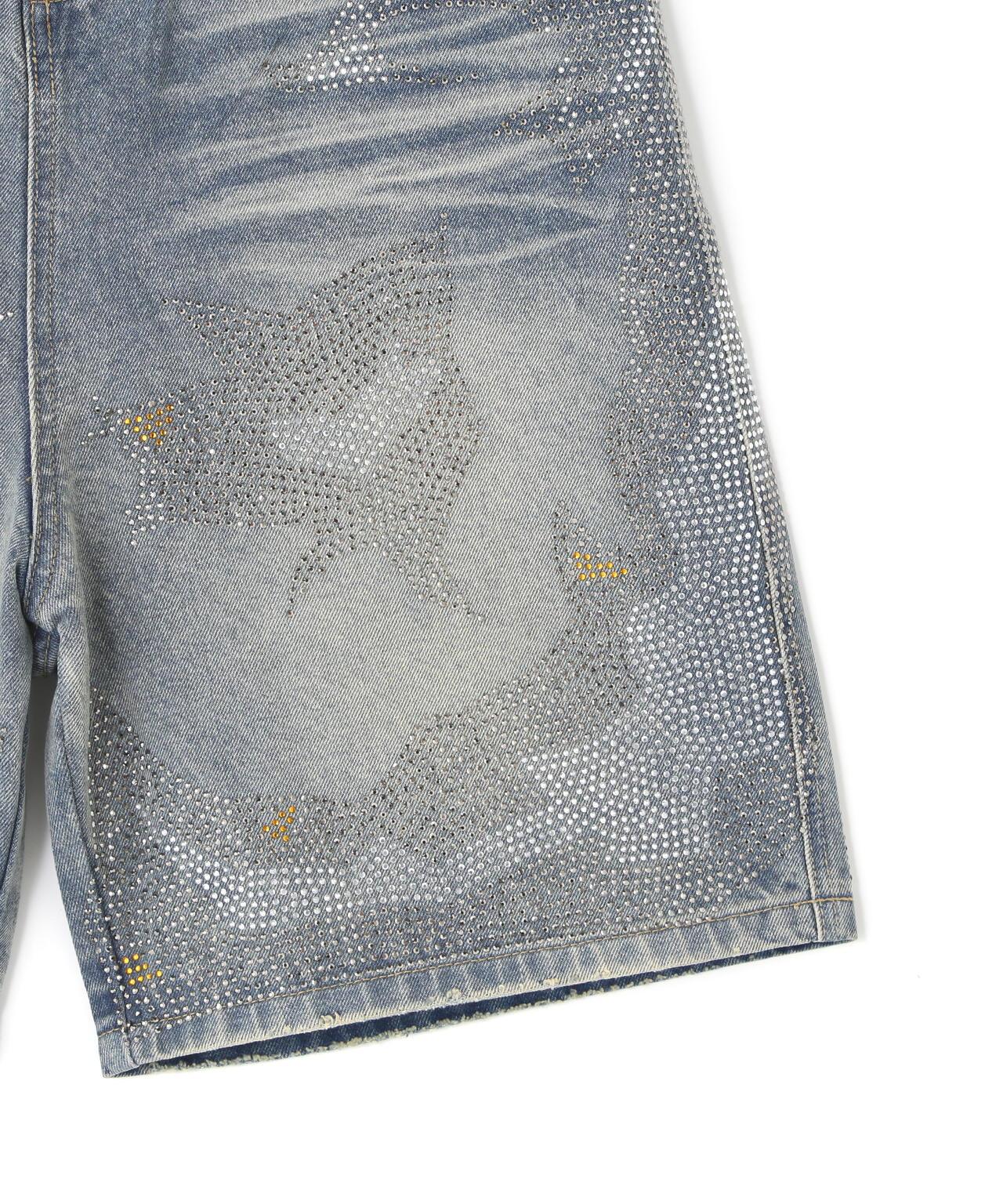 MAVYTH/メヴィス/VOLTAGE GLITTER DENIM SHORTS