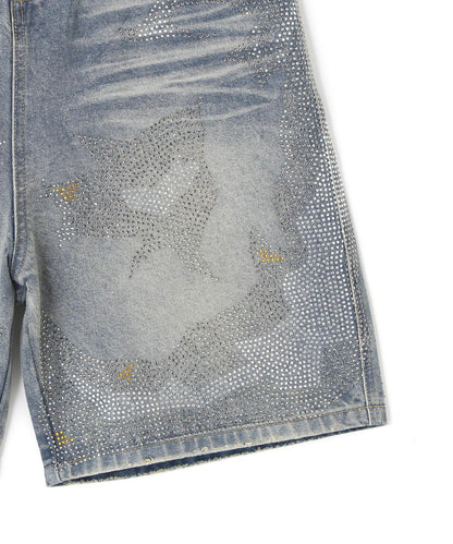 MAVYTH/メヴィス/VOLTAGE GLITTER DENIM SHORTS